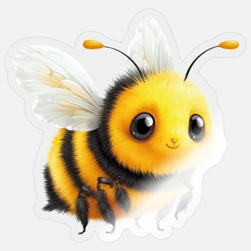 Bee Sticker size S (10 x 10 cm)