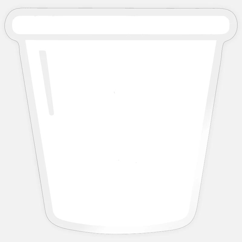 Eimer Putzeimer Haushalt Icon Vektor Sticker Größe S (10 x 10 cm)