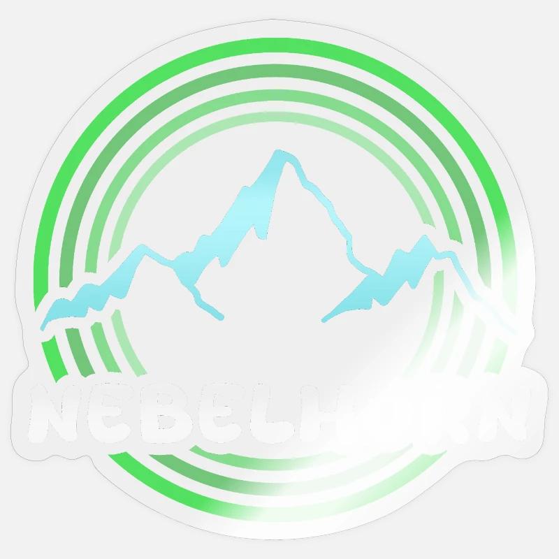 Corne de brume - Sticker taille S (10 x 10 cm) - brillant transparent