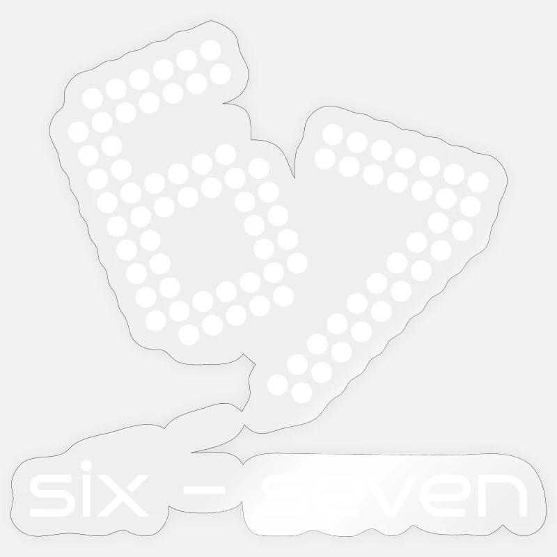 six sept 6 - 7 Sticker taille S (10 x 10 cm)