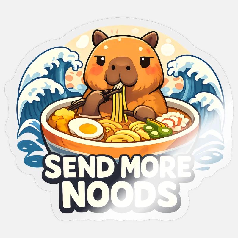Send More Noods Sticker size S (10 x 10 cm)