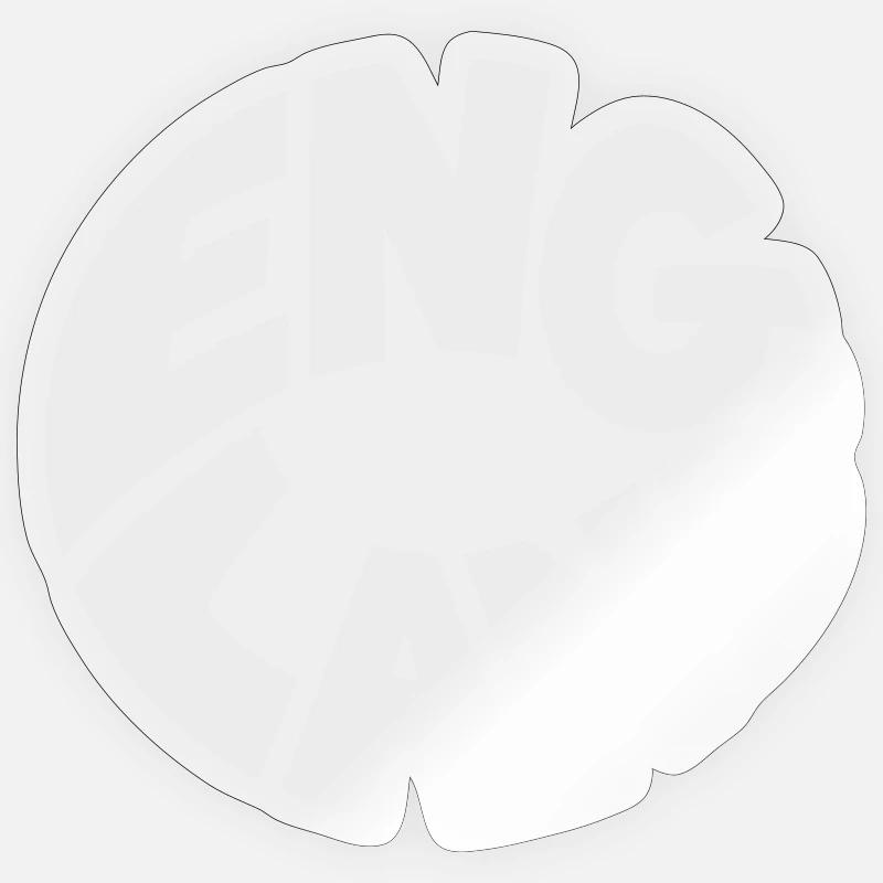 Engand Round Logo Printing Design Sticker size S (10 x 10 cm)