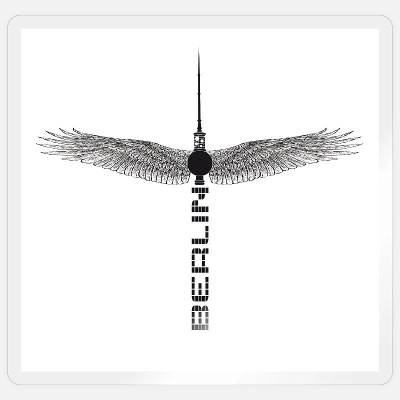 Ailes de Berlin Sticker taille S (10 x 10 cm)