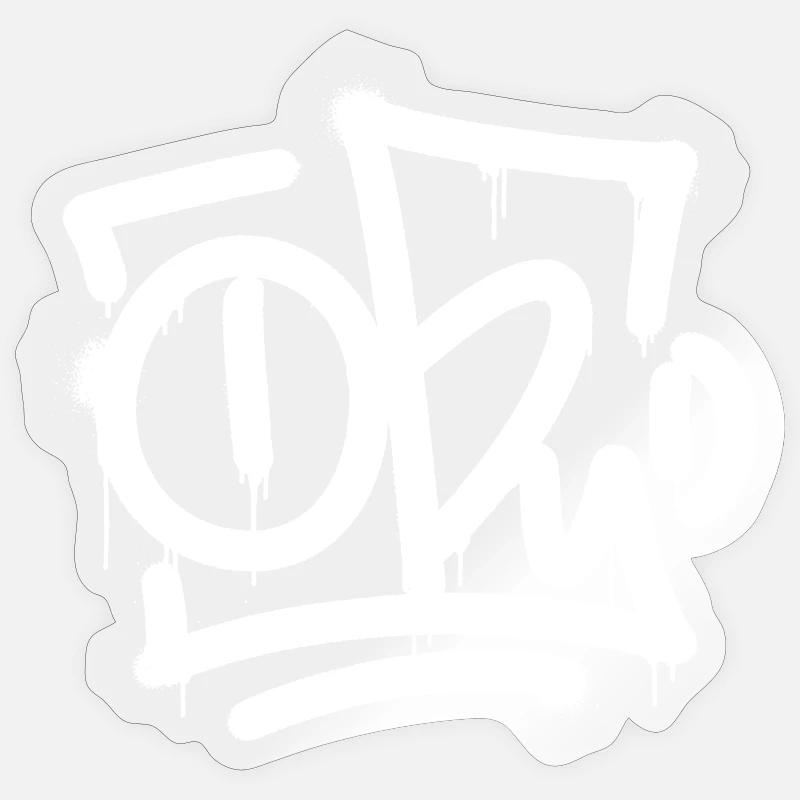 Éclaboussure de graffiti TOBY Sticker taille S (10 x 10 cm)