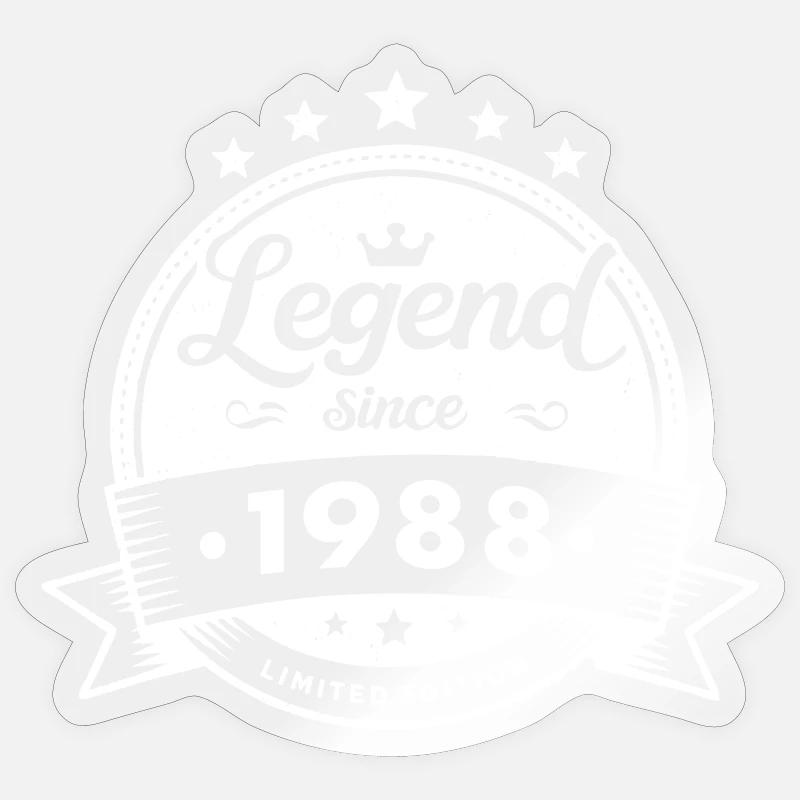 Legend since 1988 Sticker size S (10 x 10 cm)