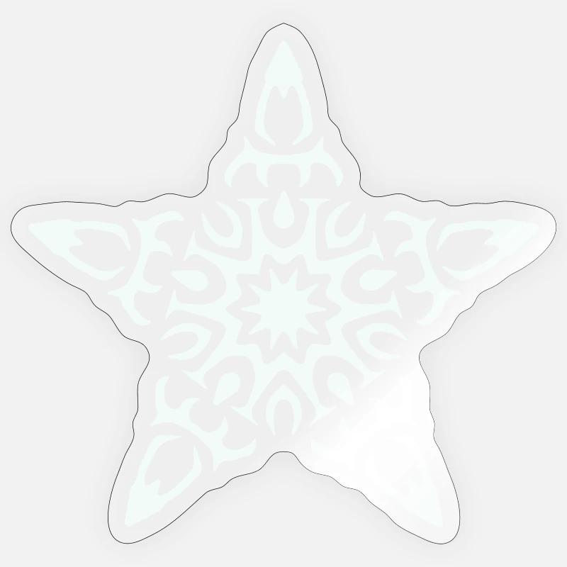 Star - Sticker size S (10 x 10 cm) - transparent glossy