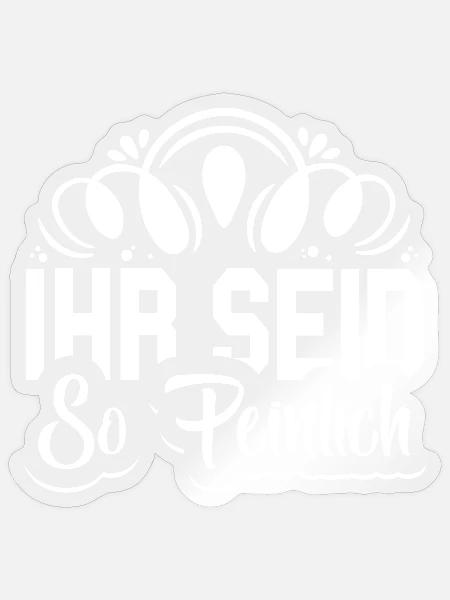 Ihr seid so peinlich Spruch Jugendlich - Sticker Größe S (10 x 10 cm) - Transparent glänzend