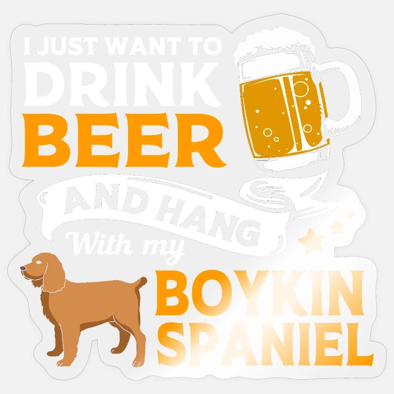 Boykin Spaniel - Sticker size S (10 x 10 cm) - transparent glossy