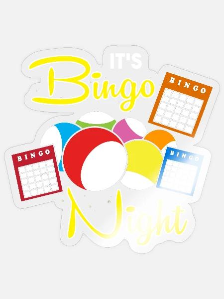 Bingo - Sticker Größe S (10 x 10 cm) - Transparent glänzend