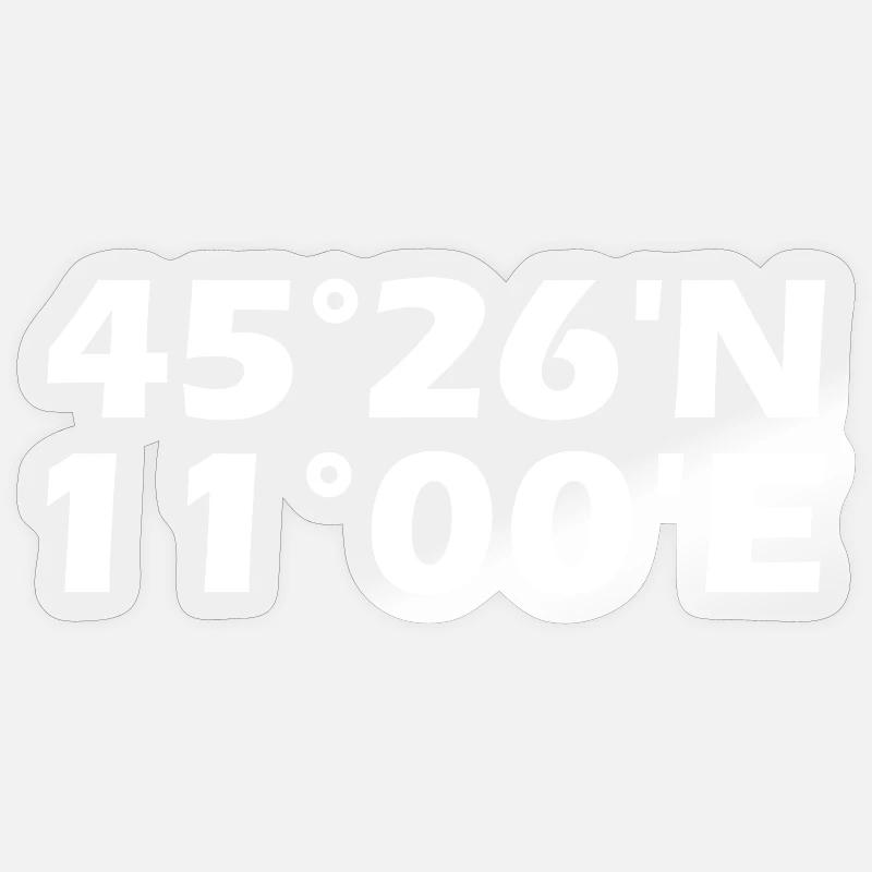 Verona Coordinates Sticker size S (10 x 10 cm)