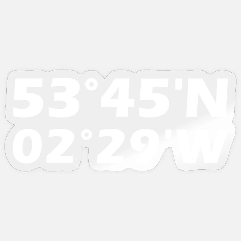 Blackburn Coordinates Sticker size S (10 x 10 cm)