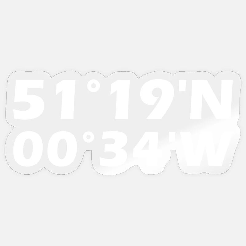 Woking coordinates Sticker size S (10 x 10 cm)