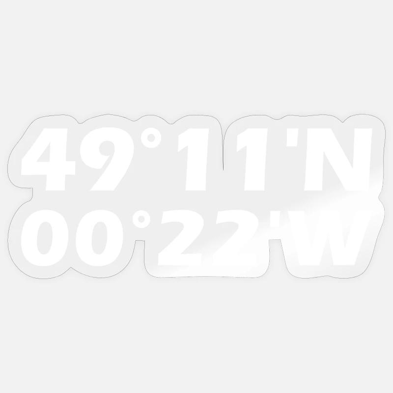 Caen Coordinates Sticker size S (10 x 10 cm)
