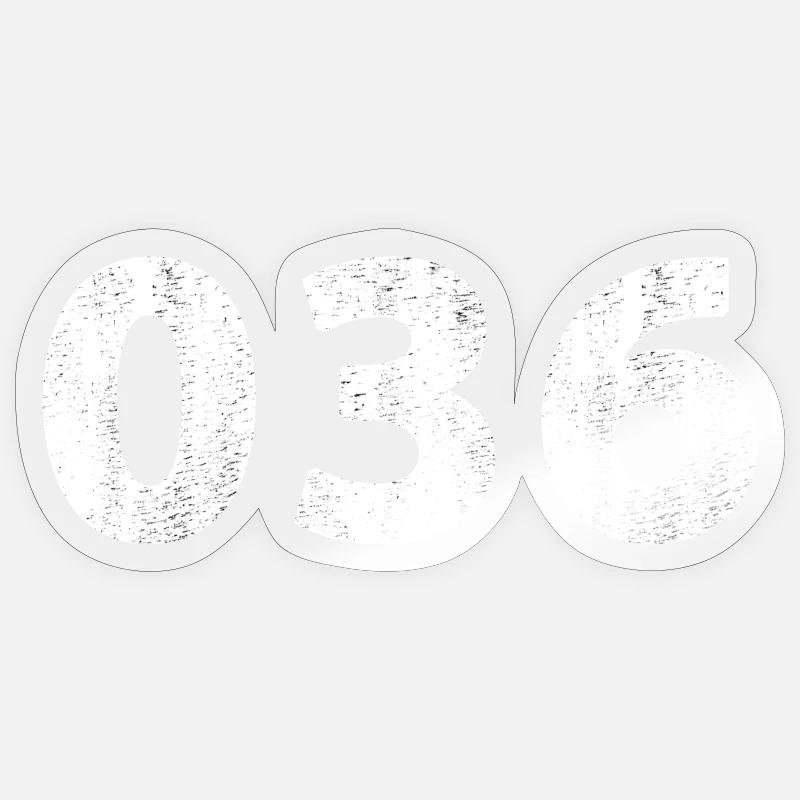036 Almere Zeewolde - Sticker Größe S (10 x 10 cm) - Transparent glänzend