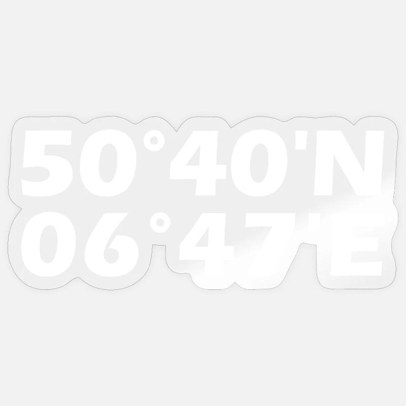 Euskirchen Coordinates Sticker size S (10 x 10 cm)