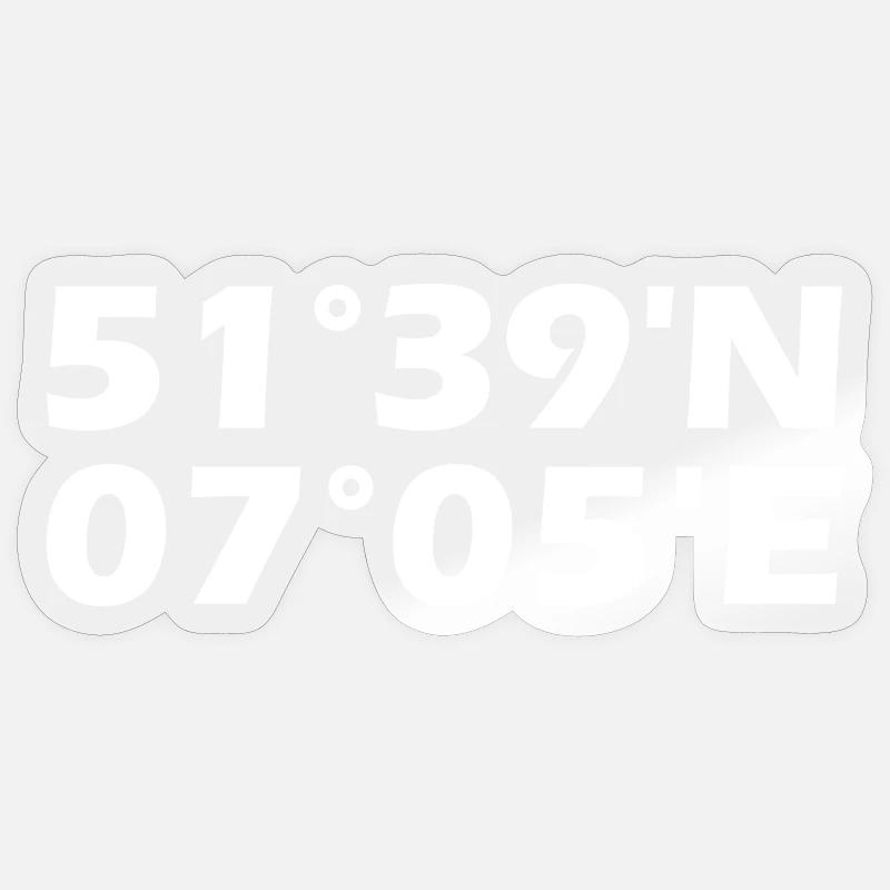 Marl coordinates Sticker size S (10 x 10 cm)