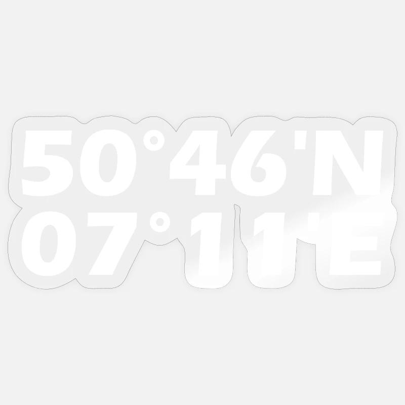 Sankt Augustin coordinates Sticker size S (10 x 10 cm)