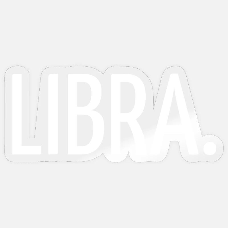Libra - Sticker size S (10 x 10 cm) - transparent glossy