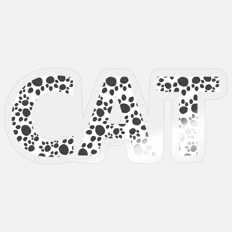 closing, Cat V2, Tier tatzen muster - Sticker Größe S (10 x 10 cm) - Transparent glänzend