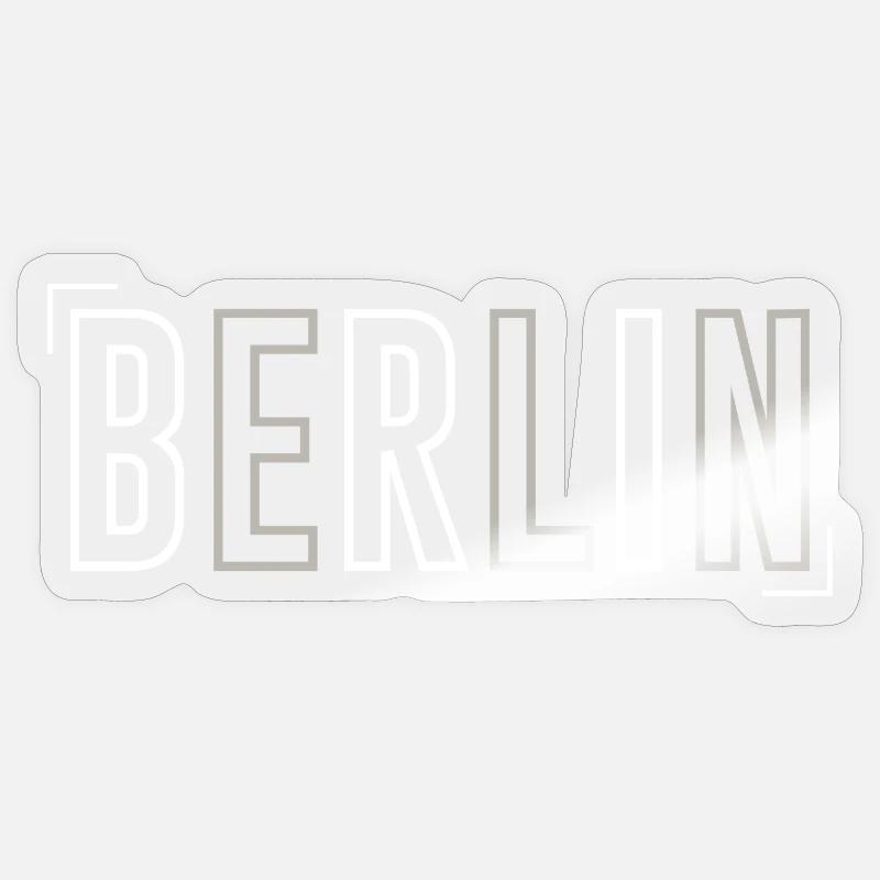 Berlin - Sticker Größe S (10 x 10 cm) - Transparent glänzend