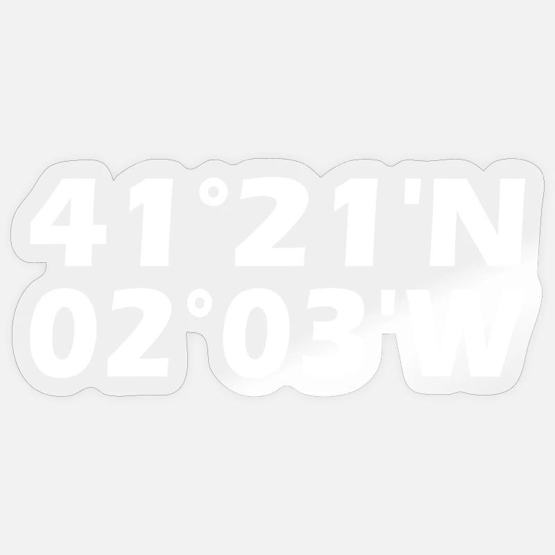 Sant Boi de Llobregat coordinates Sticker size S (10 x 10 cm)