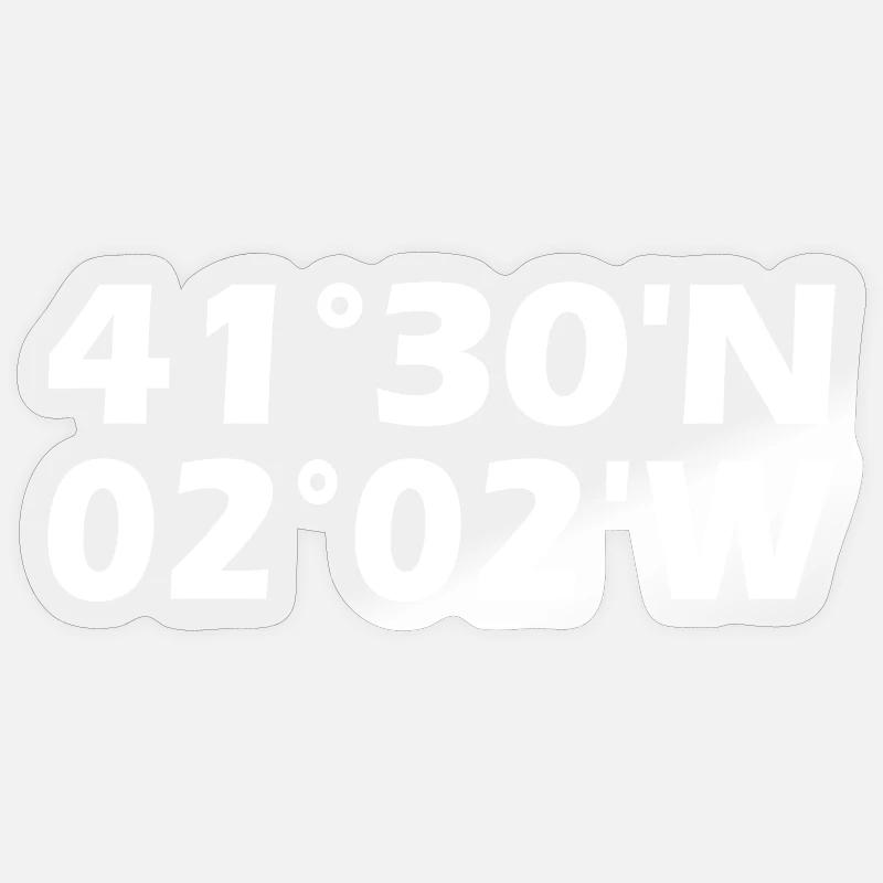 Rubí coordinates Sticker size S (10 x 10 cm)