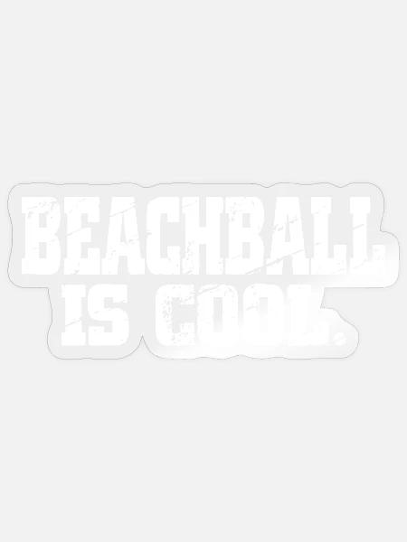Beachball - Sticker Größe S (10 x 10 cm) - Transparent glänzend