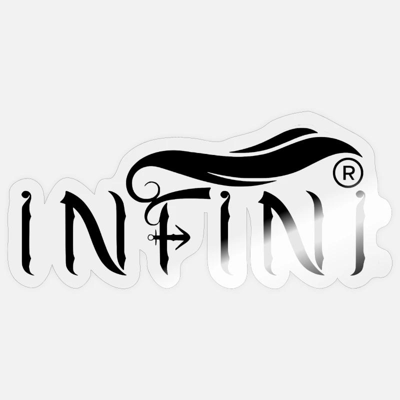 INFINI BLACK TM Sticker taille S (10 x 10 cm)