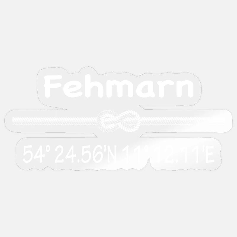 Fehmarn Sticker Größe S (10 x 10 cm)