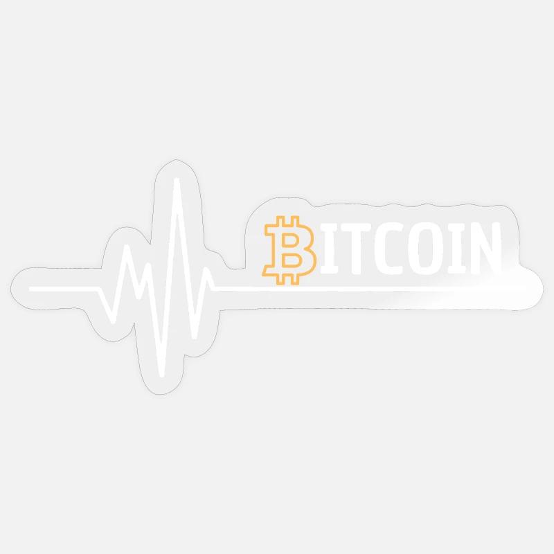 J’adore le bitcoin - Richkid digital cryptopunk Sticker taille S (10 x 10 cm)