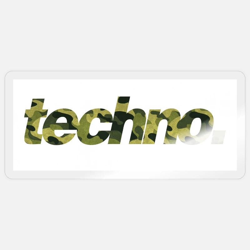 techno. camouflage Sticker Größe S (10 x 10 cm)