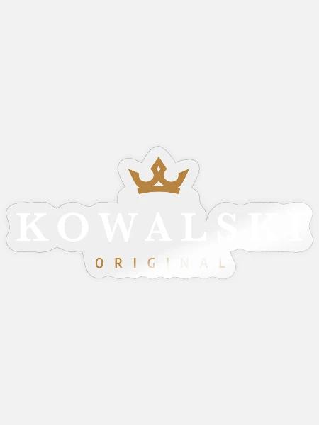 Kowalski Original Familienlogo - Sticker Größe S (10 x 10 cm) - Transparent glänzend