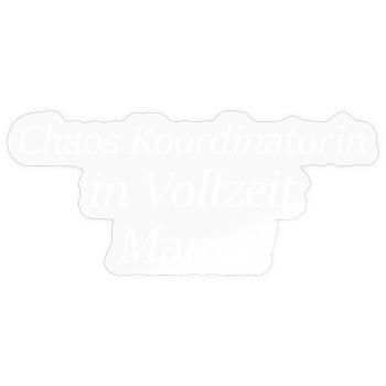 Chaos Coordinator Mom Mother's Day Gift - Sticker size S (10 x 10 cm) - transparent glossy - Front