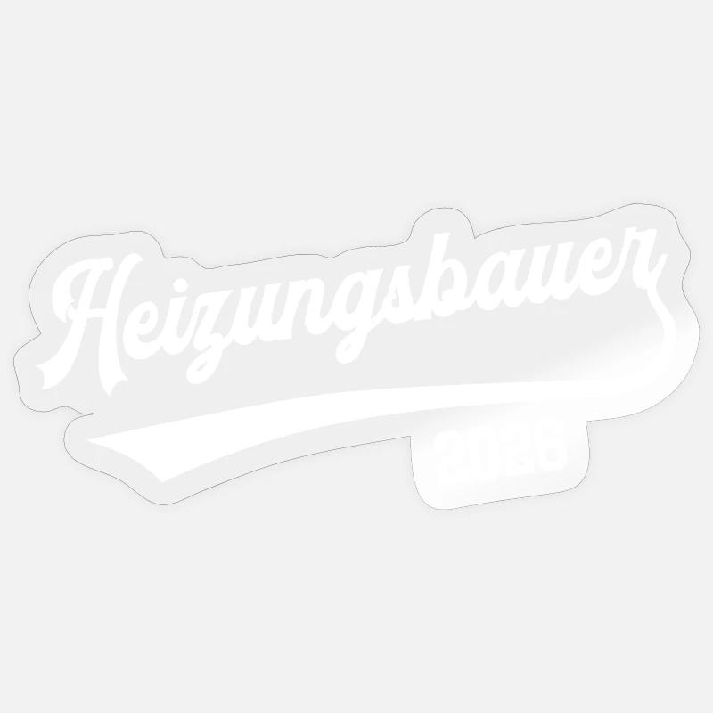 Heating Engineer 2026 Apprenticeship Occupation Heating Construction Sticker size S (10 x 10 cm)