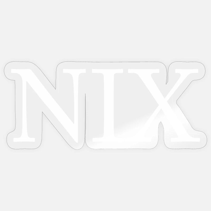 NOTHING Sticker size S (10 x 10 cm)