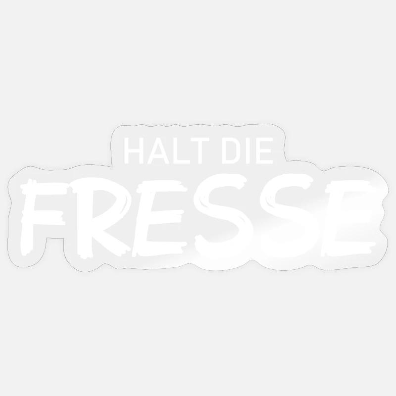 Tais-toi - Diction cool - Sticker taille S (10 x 10 cm) - brillant transparent