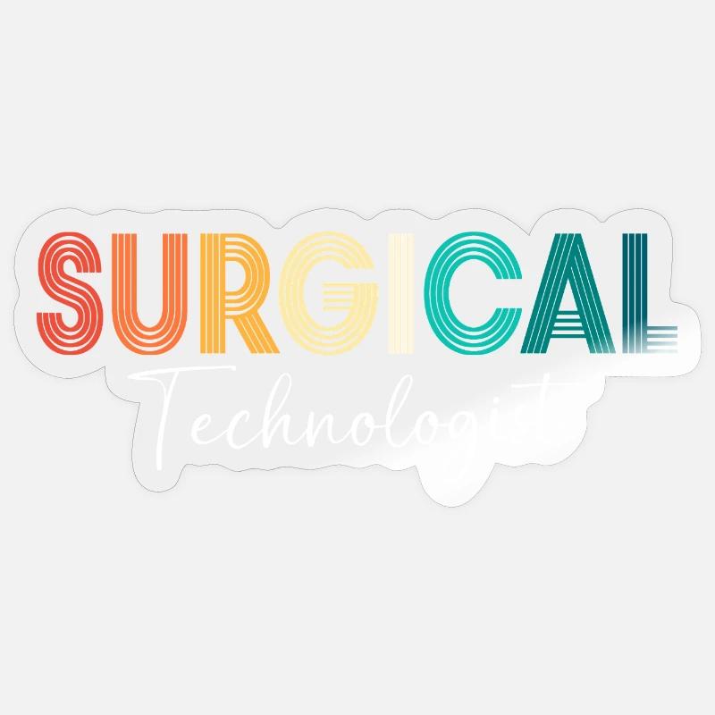 Surgery Surgeon CTA - Sticker size S (10 x 10 cm) - transparent glossy
