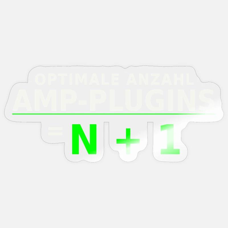 Optimale Anzahl Amp-Plugins = N + 1 Sticker Größe S (10 x 10 cm)