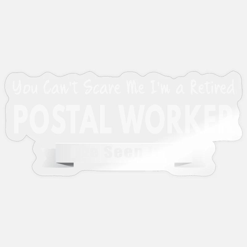 Retired Postal Worker Sticker size S (10 x 10 cm)