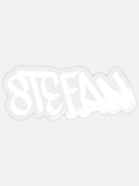 Stefan: Geschenkidee für Stefan - Sticker Größe S (10 x 10 cm) - Transparent glänzend