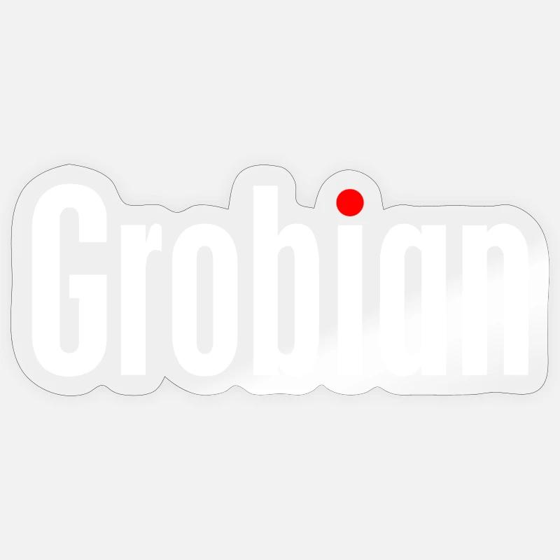 Brute - Sticker taille S (10 x 10 cm) - brillant transparent
