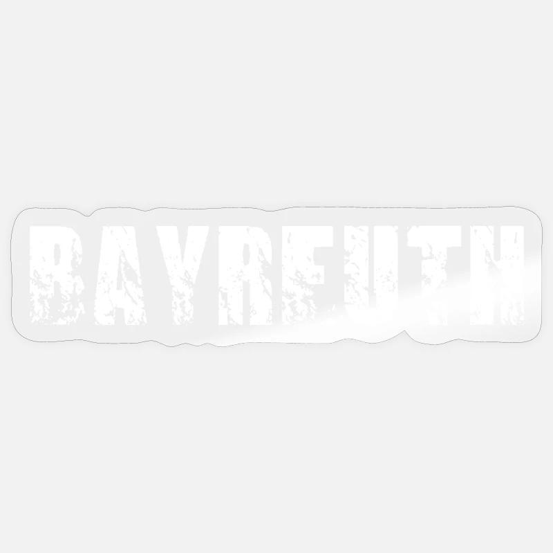 Bayreuth - Sticker Größe S (10 x 10 cm) - Transparent glänzend