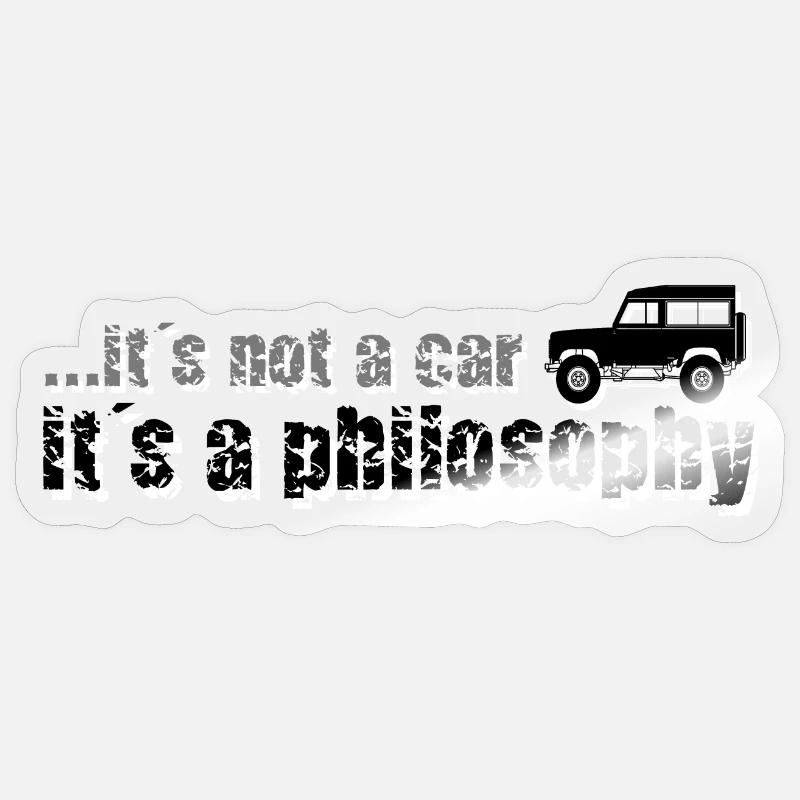 Philosophy Defender Sticker size S (10 x 10 cm)