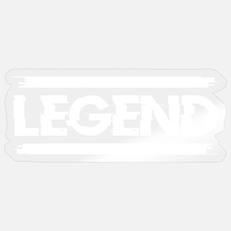 pose - Sticker taille S (10 x 10 cm) - brillant transparent