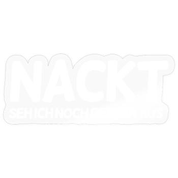 Lustiger Spruch - Sticker Größe S (10 x 10 cm) - Transparent glänzend - Vorne