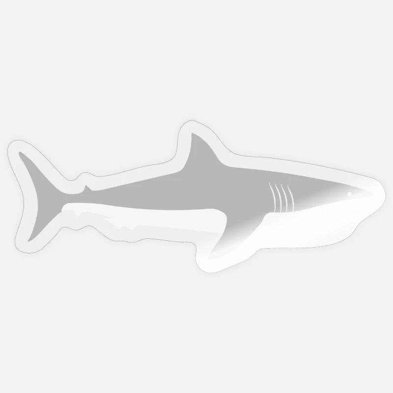 Impression graphique Hai True - Sticker taille S (10 x 10 cm) - brillant transparent