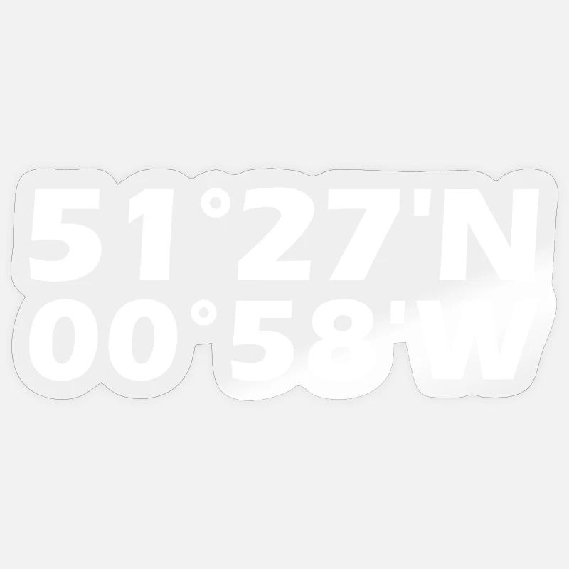 Reading Coordinates Sticker size S (10 x 10 cm)