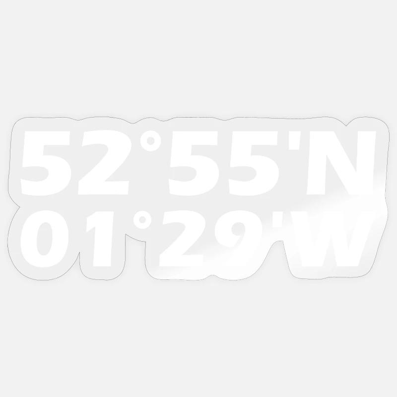 Derby Coordinates Sticker size S (10 x 10 cm)