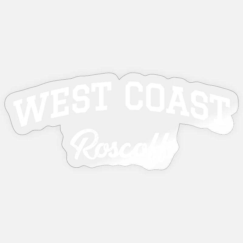 WEST COAST Roscoff - Sticker size S (10 x 10 cm) - transparent glossy