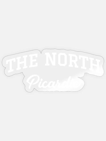 DIE NÖRDLICHE PICARDIE - Sticker Größe S (10 x 10 cm) - Transparent glänzend